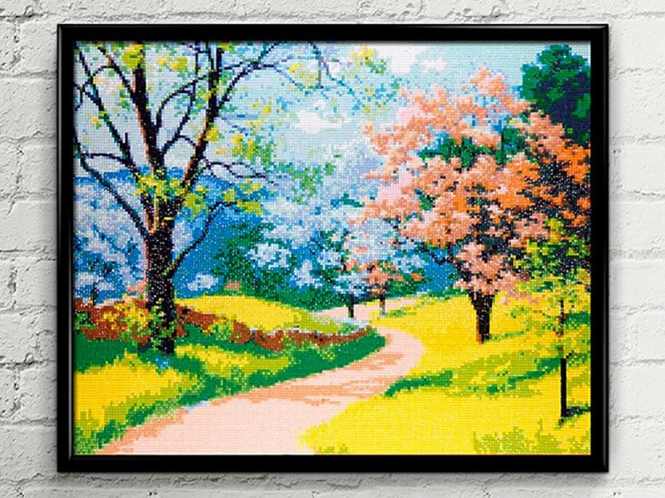 Алмазная вышивка «Цветущая весна» — картинка 2