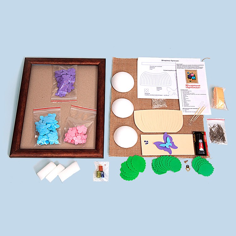 3D-картина из фоамирана «Гортензии» — картинка 2