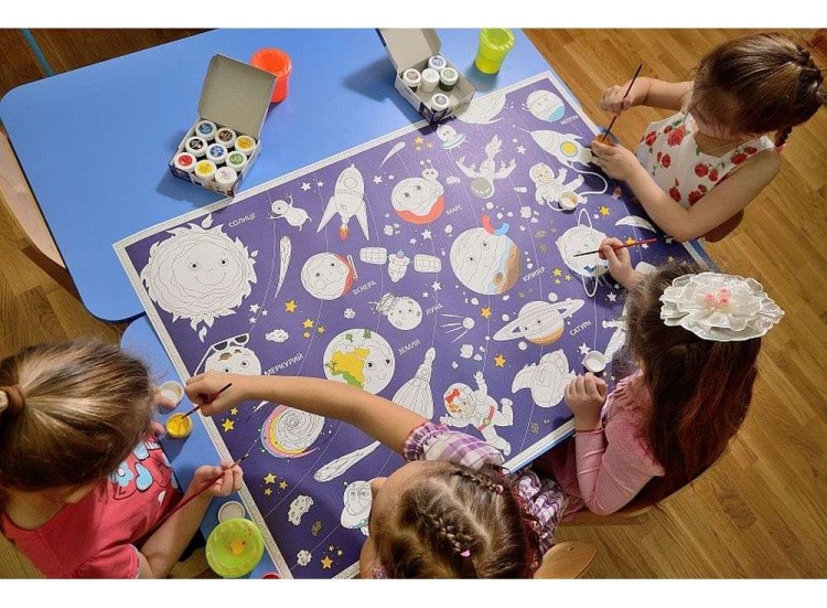 Карта-раскраска «Солнечная система» — картинка 3