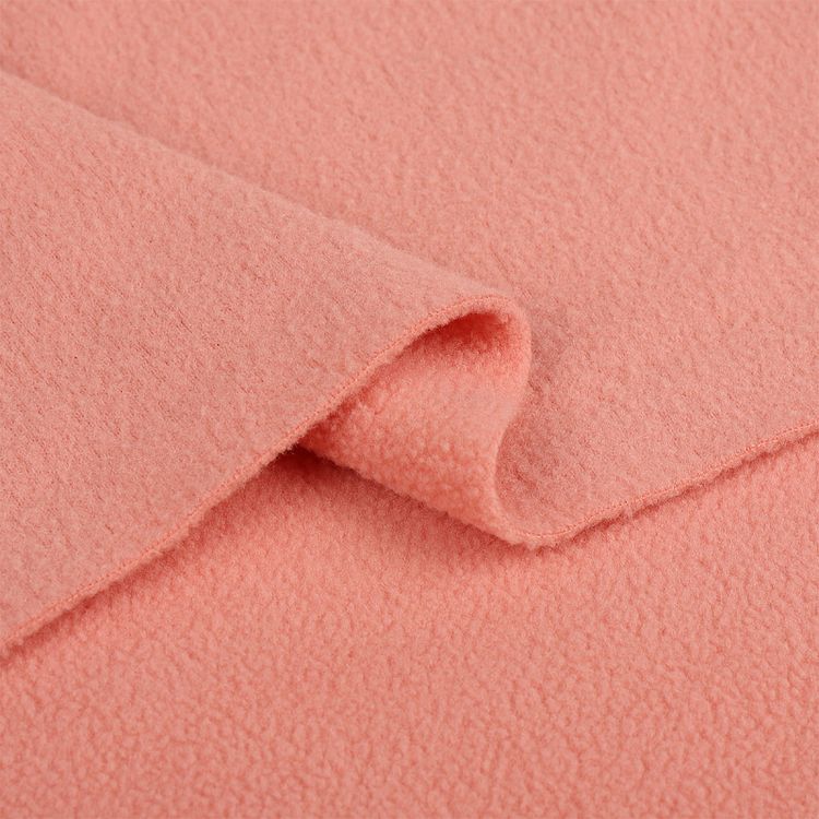 Ткань флис 2-х сторонний, 10 м, ширина 150 см, 190 г/м², цвет: F154 лососевый, TBY — картинка 4