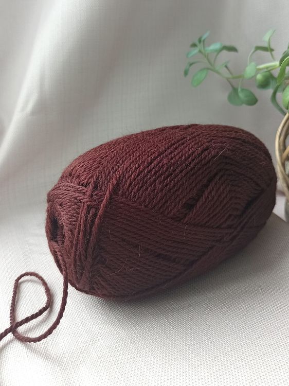 Пряжа Камтекс Аргентинская шерсть (063), шоколад, 5 шт. по 100 г — картинка 3