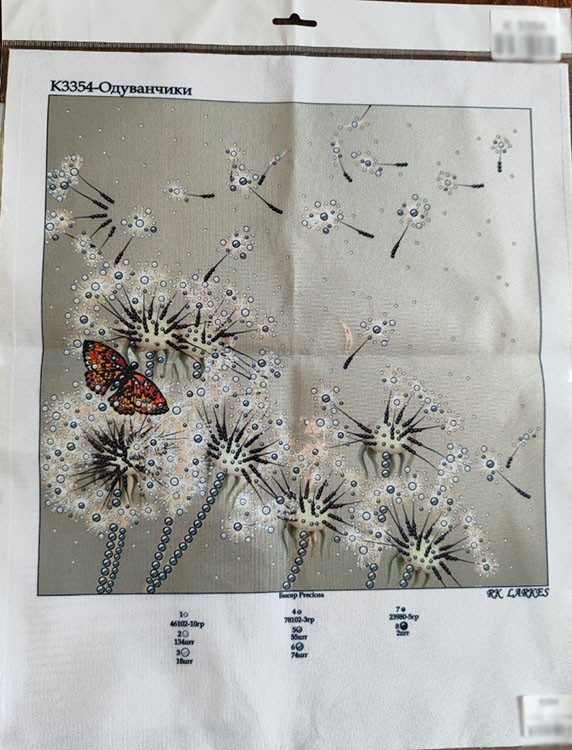 Рисунок на ткани «Одуванчики» — картинка 2