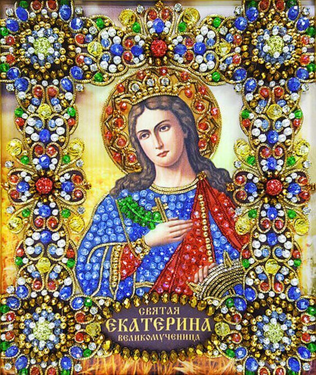 Набор вышивки хрустальными камнями «Святая Екатерина» — картинка 2