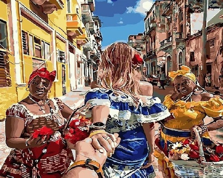 Картина по номерам «Иди за мной на Кубу»