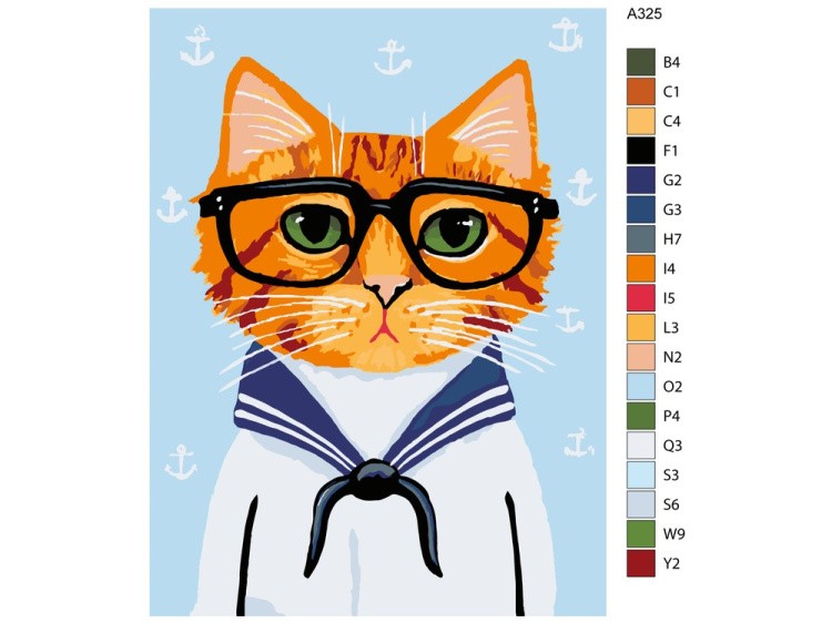 Картина по номерам «Морячок» — картинка 2