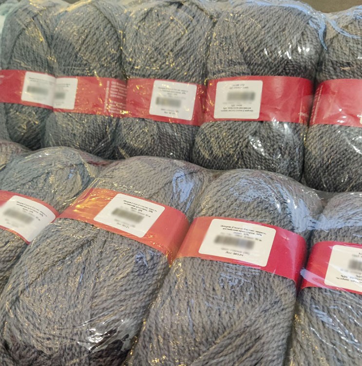 Пряжа Семеновская Glasgow (56), стальной 5 шт. по 100 г — картинка 3