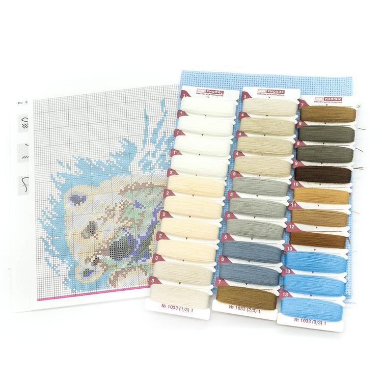 Набор для вышивания «Белые медведи» — картинка 2