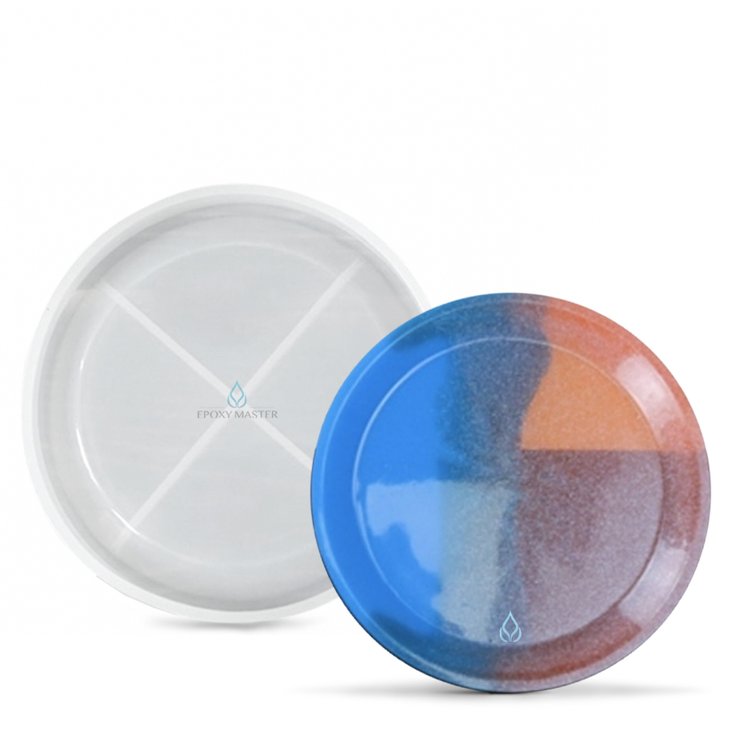 Силиконовый молд для эпоксидной смолы - Подстаканник тарелка - круг (1 шт.) — картинка 3