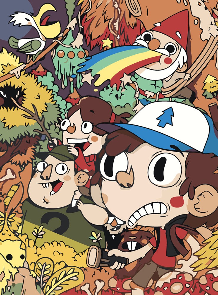 Картина по номерам Gravity Falls Гравити Фолз арт