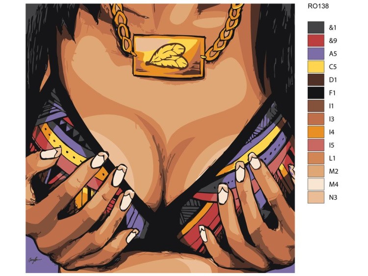 Картина по номерам «Сладкая парочка» — картинка 2