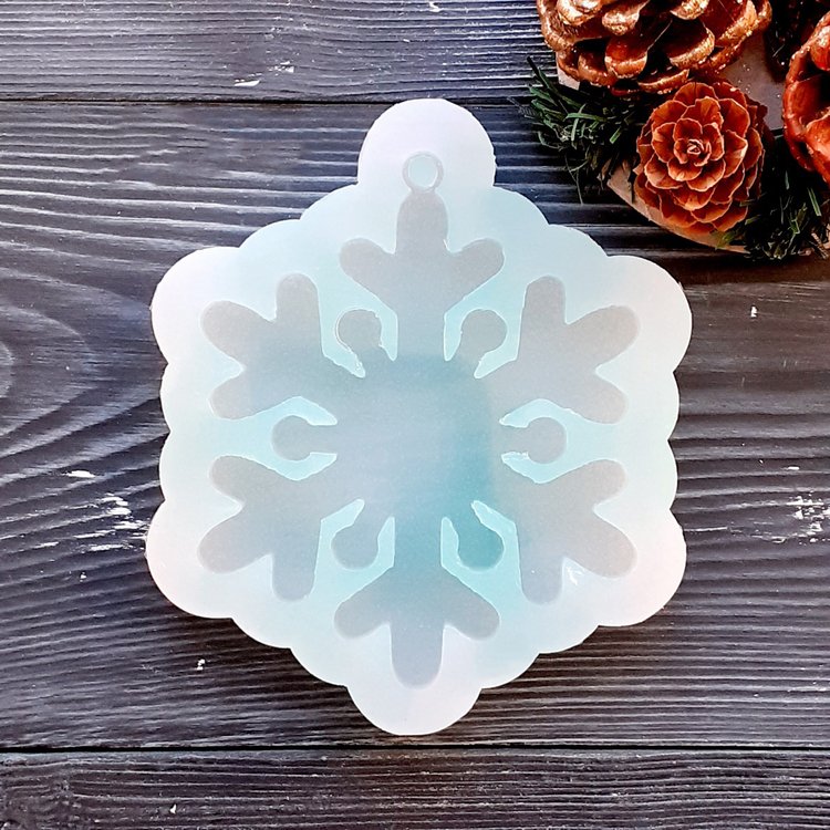 Снежинка, модель №18 - Силиконовый молд MyMold — картинка 2