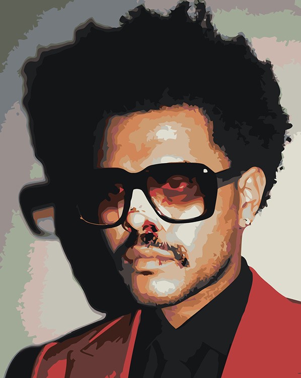 Картина по номерам «Музыкант The Weeknd Викенд 13»