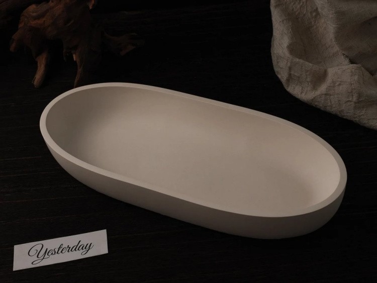 Силиконовый молд - Блюдо/кашпо, 22x10,5см, 1 шт. — картинка 10