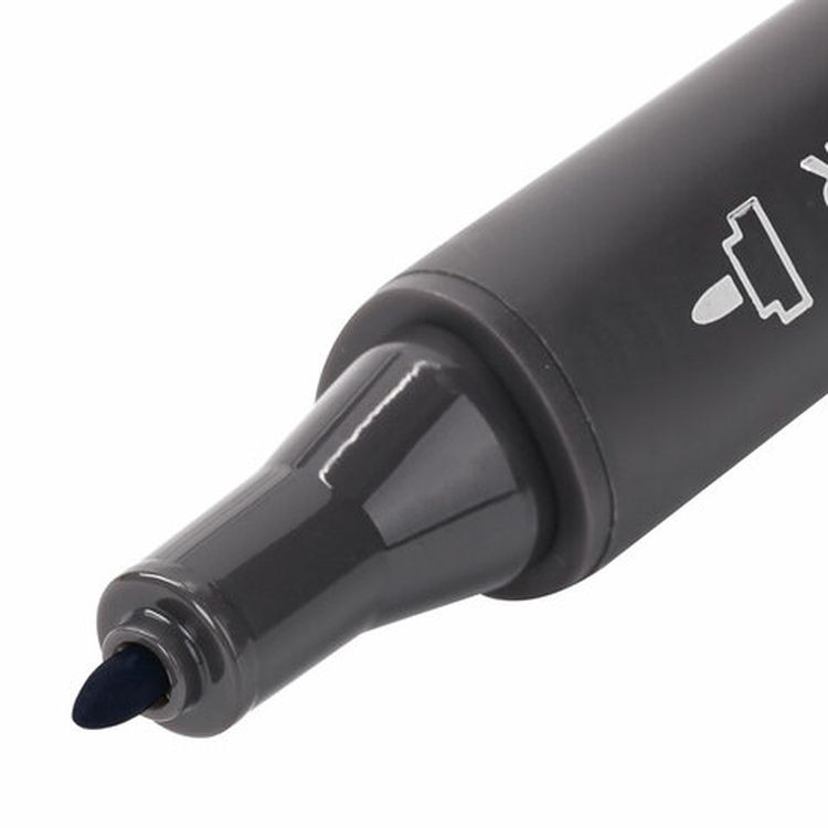 Маркер для скетчинга двусторонний 1 мм - 6 мм BRAUBERG ART CLASSIC, цвет: холодный серый 05 — картинка 4