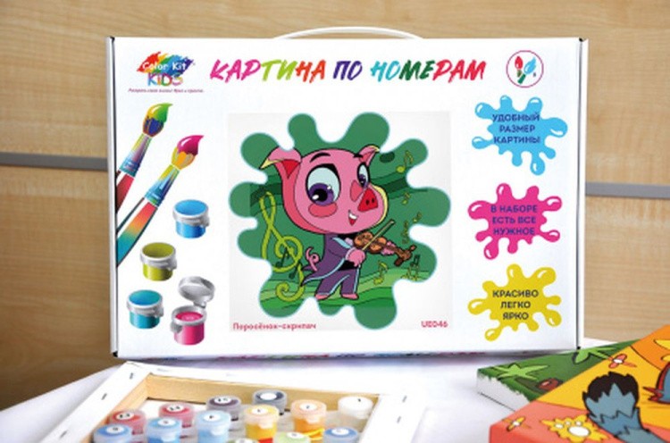 Картина по номерам «Поросенок-скрипач» — картинка 4