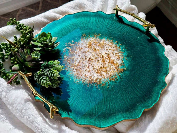 Силиконовый молд - Поднос круг, 26 см — картинка 6