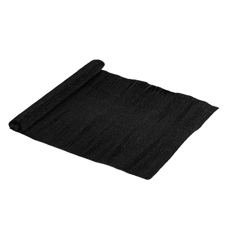 Бумага гофрированная (креповая), 110 г/м2, черная, 50х250 см, ОСТРОВ СОКРОВИЩ — картинка 2