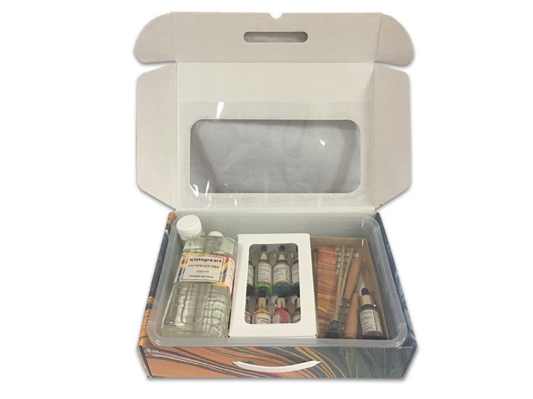 Набор для эбру «Kids Family» 9 цветов, Integra Art — картинка 2