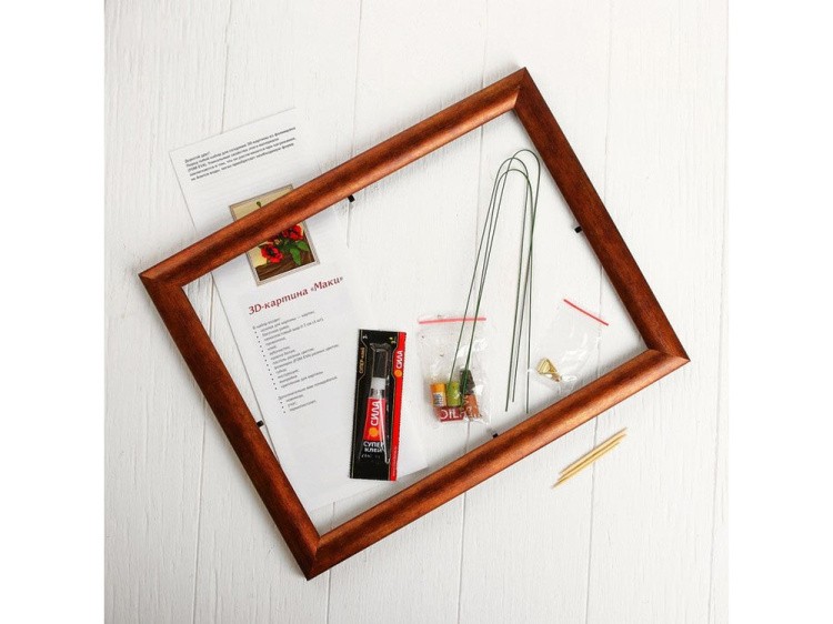 3D-картина из фоамирана «Маки» — картинка 3