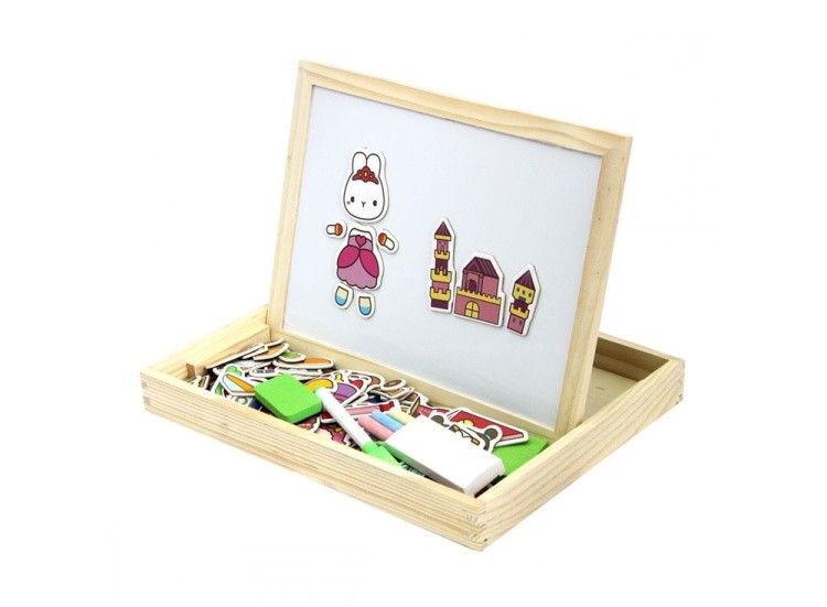 Двусторонняя магнитная доска с подставкой и магнитами «Королевство» — картинка 2