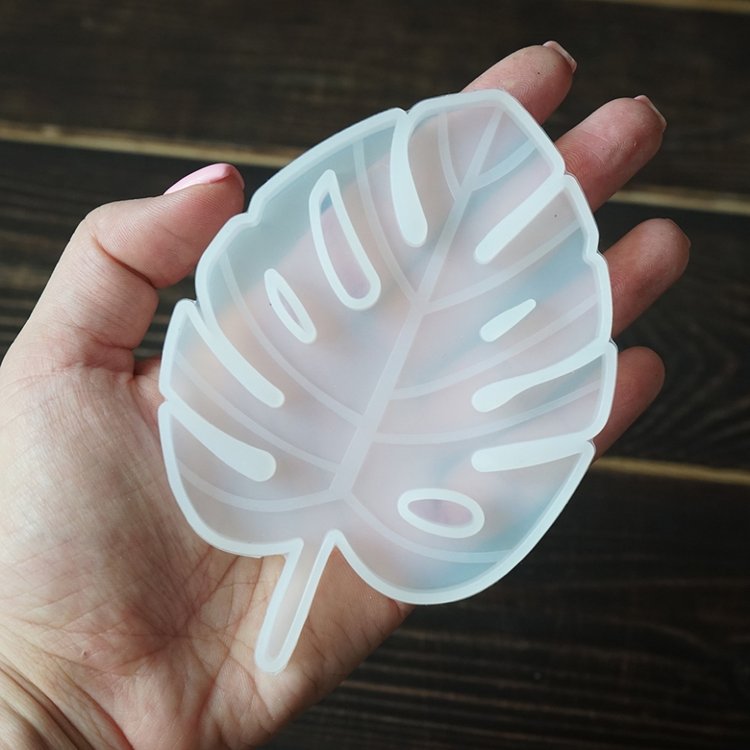 Силиконовый молд для эпоксидной смолы - Монстера - M — картинка 4