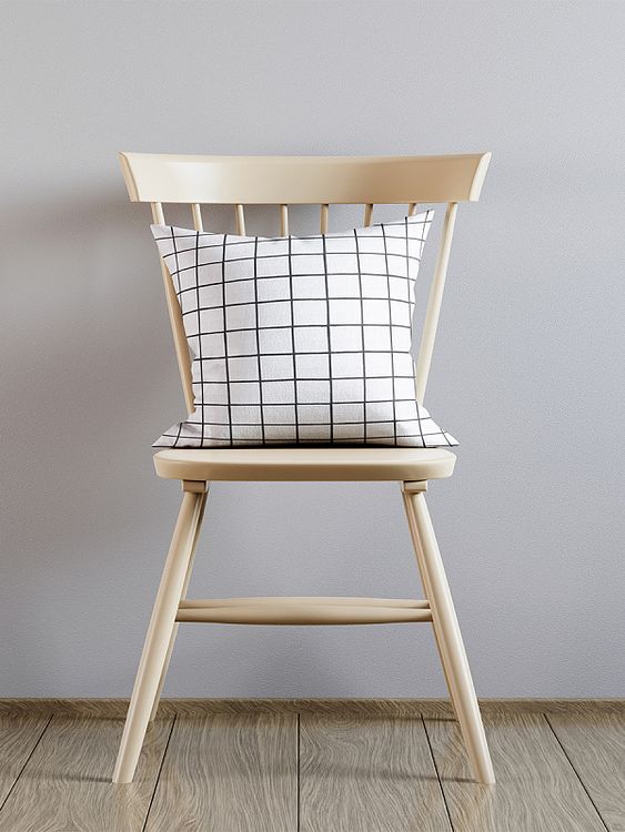 Ткань Лен, 140 г/м², 5 м x 150 см, цвет: белый, принт клетка, TBY — картинка 6