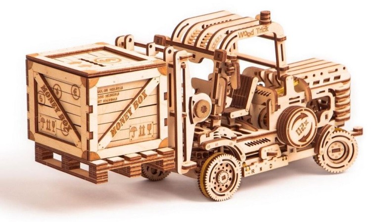 Конструктор из дерева «Погрузчик», Wood Trick — картинка 2