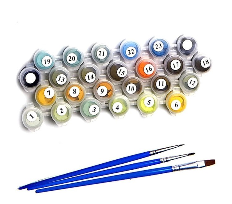 Картина по номерам «Герберы» — картинка 2