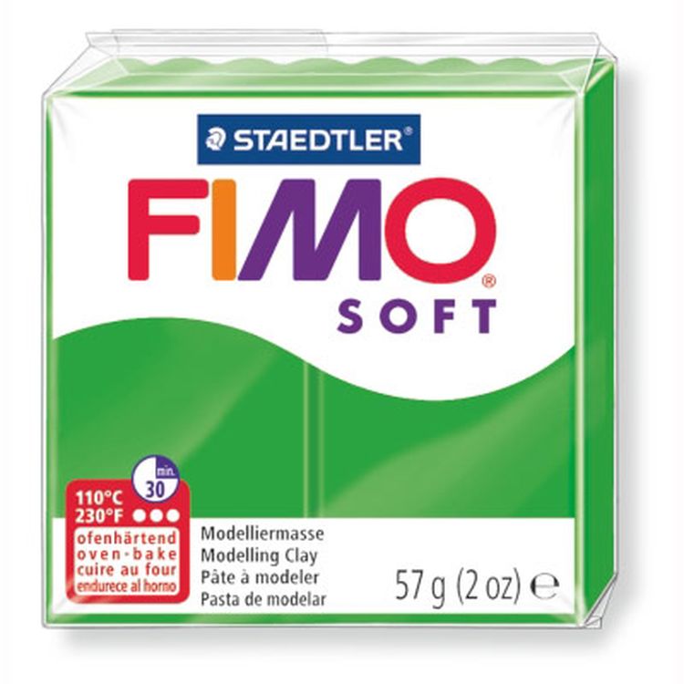 Полимерная глина FIMO Soft, цвет: тропический зеленый, 57 г