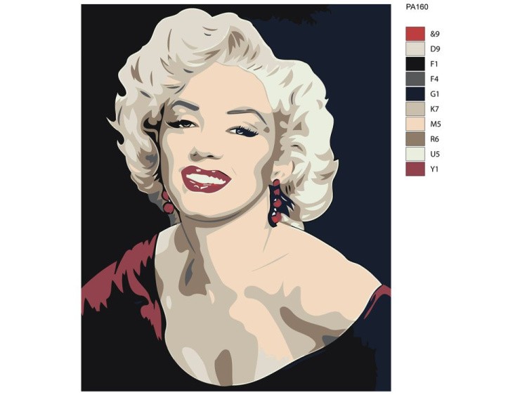 Картина по номерам «Мэрелин» — картинка 2