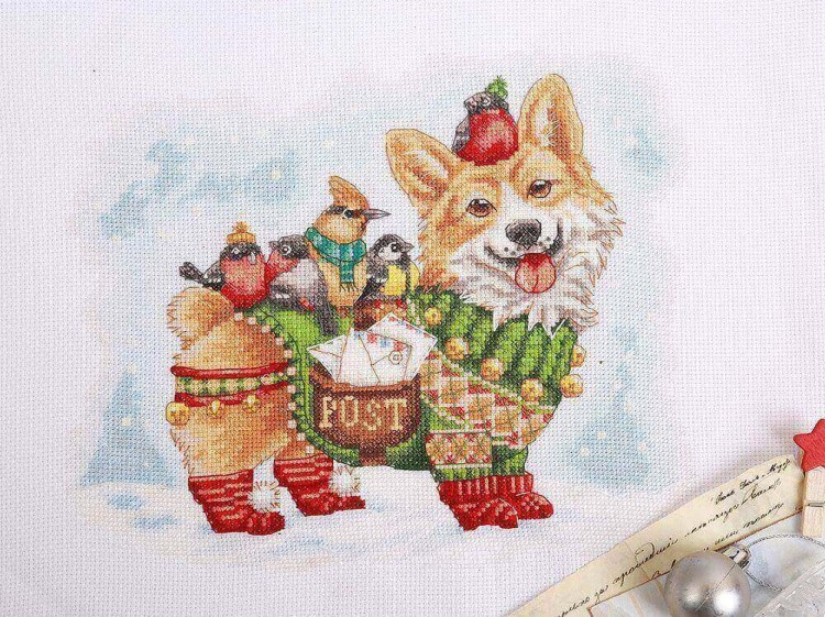 Набор для вышивания «Новогодняя почта» — картинка 2