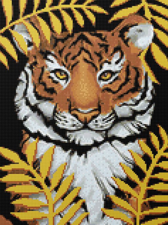Алмазная вышивка «Золотой тигр» — картинка 2