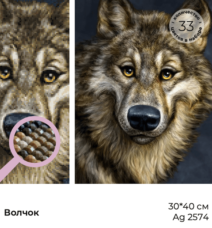 Алмазная вышивка «Волчок» — картинка 3