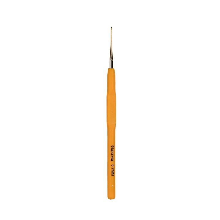 Крючок с прорезиненной ручкой, сталь, 0,7 мм, 13 см, Gamma