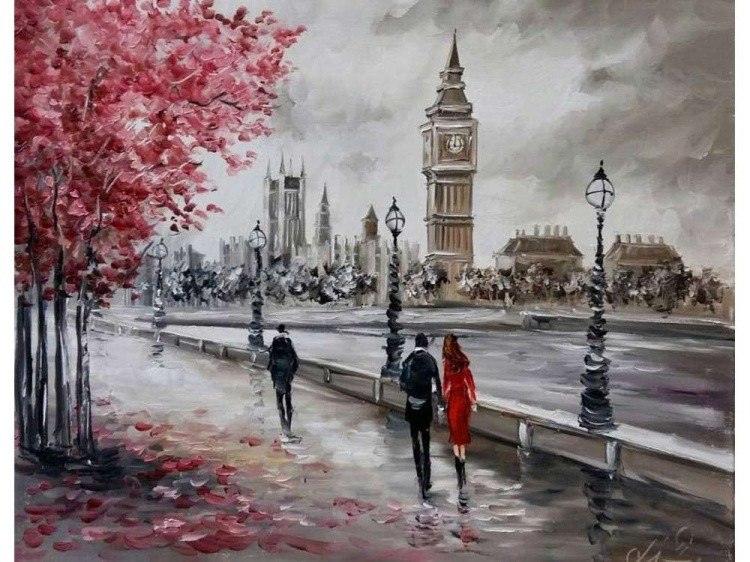 Картина по номерам «Осень в Лондоне» — картинка 2