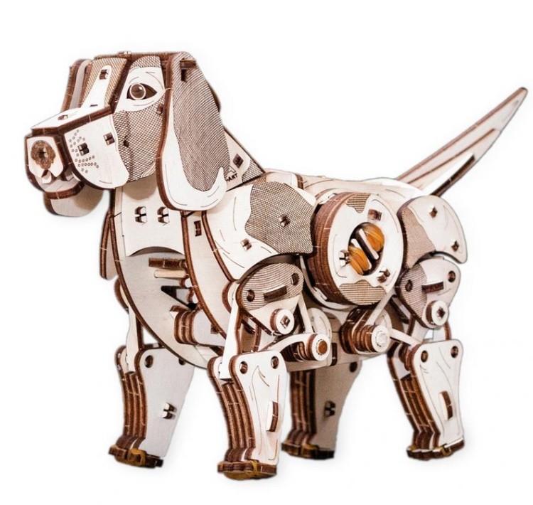 Конструктор из дерева «Механический щенок Puppy», Eco Wood Art