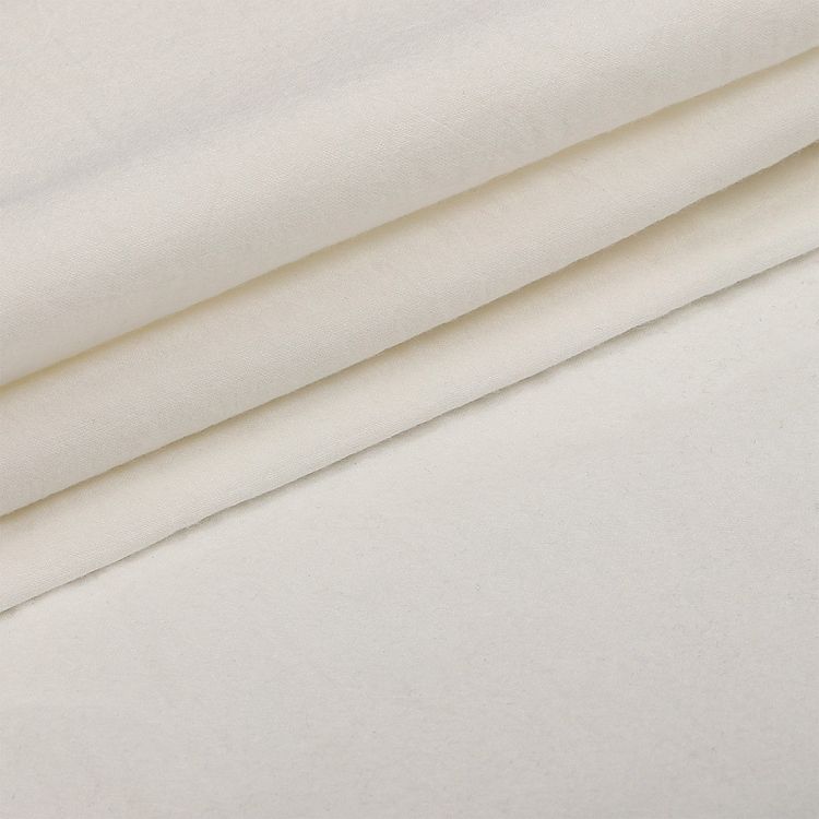 Ткань Хлопок крэш, 5 м х 150 см, 90 г/м², цвет: теплый белый, TBY — картинка 2