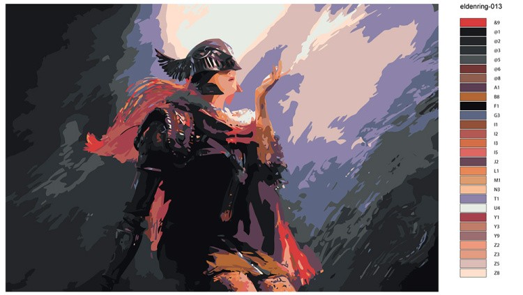 Картина по номерам «Elden Ring Элден Ринг: Маления 4» — картинка 2