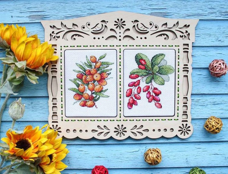 Рамка «Роспись», двойная, 10x13 см — картинка 2