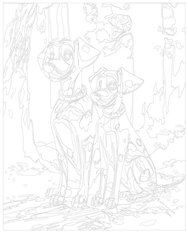 Картина по номерам «Герои Дисней: 101 далматинец» — картинка 3