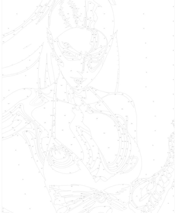 Картина по номерам «Эффектная девушка» — картинка 3