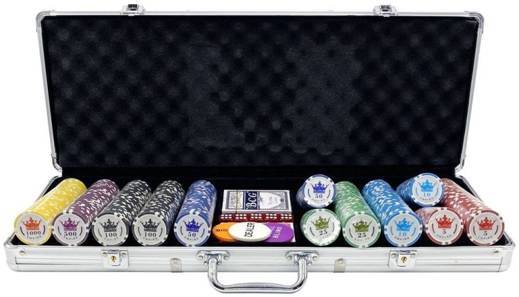 Покерный набор Empire, 500 фишек, 11,5 г с номиналом в чемодане — картинка 2
