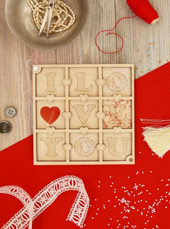 Органайзер для бисера с крышкой «I love you» — картинка 3