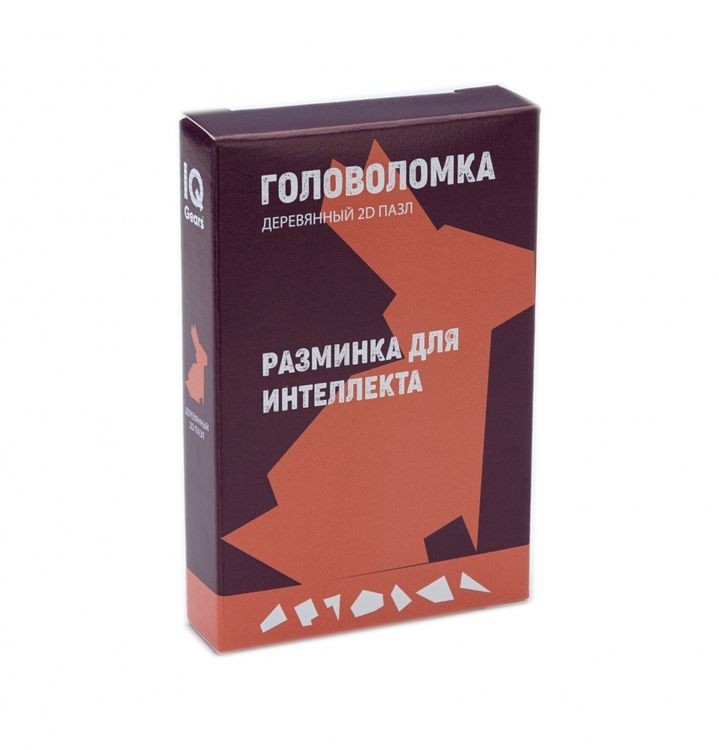 Головоломка деревянная Заяц, 7 элементов — картинка 2