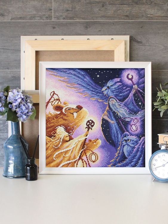 Алмазная вышивка «День и ночь» — картинка 3