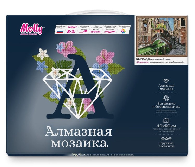 Алмазная вышивка «Венецианский канал» — картинка 2