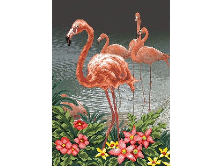 Набор вышивки бисером «Фламинго»