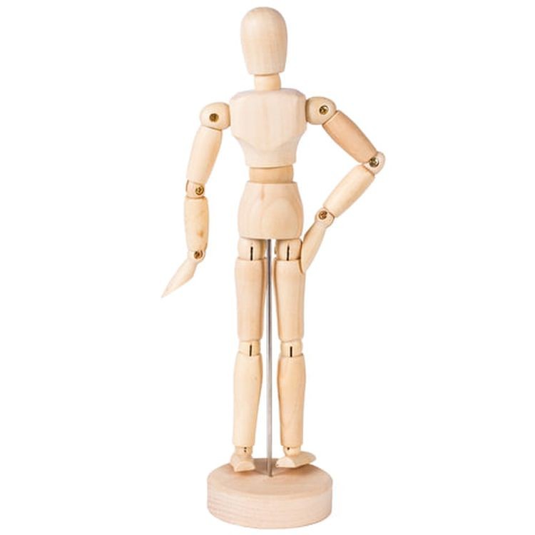 Манекен человека художественный мужской, дерево, высота 20 см, BRAUBERG ART CLASSIC  — картинка 5