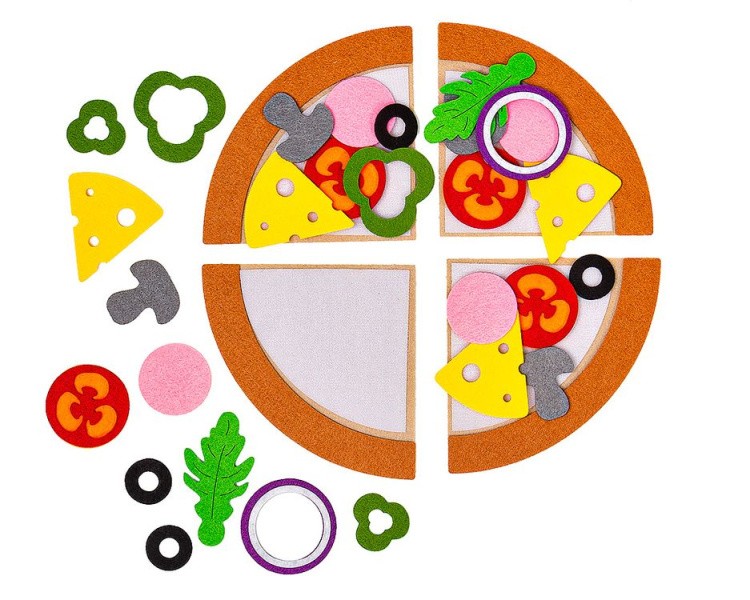Игровой набор из фетра «Пицца» — картинка 3