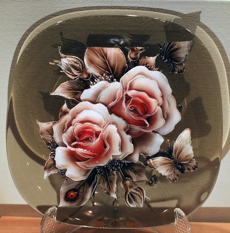 Набор папертоль «Карамельные розы» 20x20 см — картинка 3